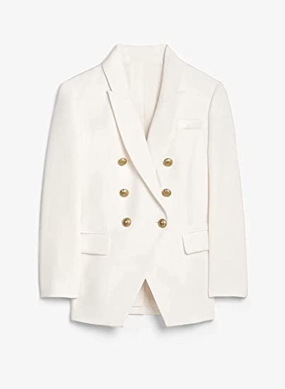 Women's casual pocket office suit jacket with pleated front placket jacket